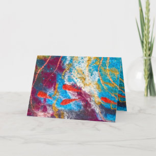 Bara Behålla Swimming felat konstkort Michele Ball Kort