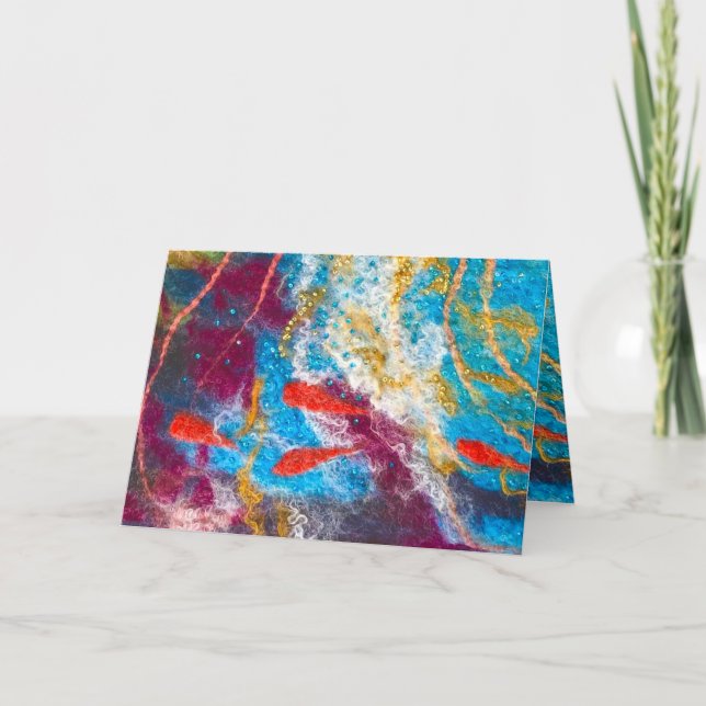 Bara Behålla Swimming felat konstkort Michele Ball Kort (Framsida)