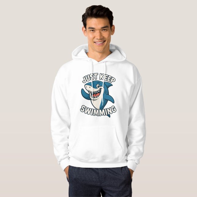 Bara Behålla Swimming Hoodie (Hel framsida)