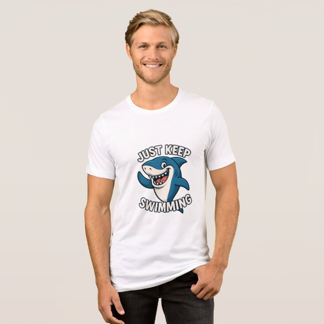 Bara Behålla Swimming T Shirt (Framsida Full)