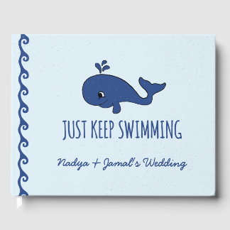 Bara Behålla Swimming Whale Gästböcker