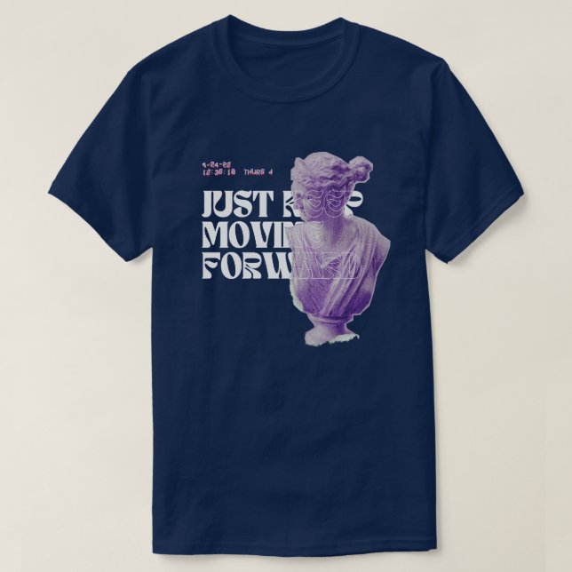 bara behållans flytta framåt t shirt (Design framsida)