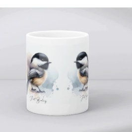 Bara Birding Black Cap Chickadee Kaffemugg