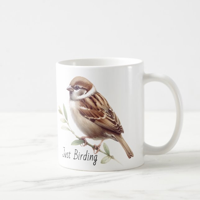 Bara Birding Sparrow Kaffemugg (Höger)