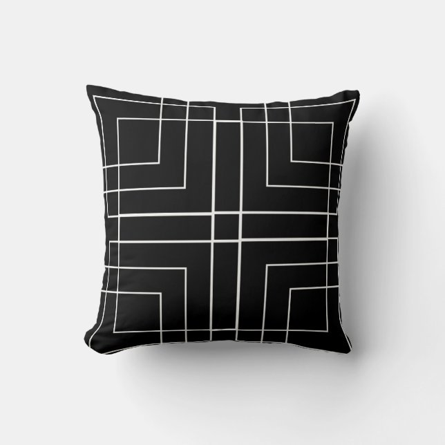 BARA BLACK n WHITE DEKORATIV KUDDE (Framsida)