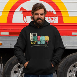 Bara blåsa den - Retro Gamer Hoodie