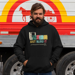 Bara blåsa den - Retro Gamer Hoodie
