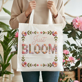Bara blom falskt broderi blommande boho lantlig ch tygkasse