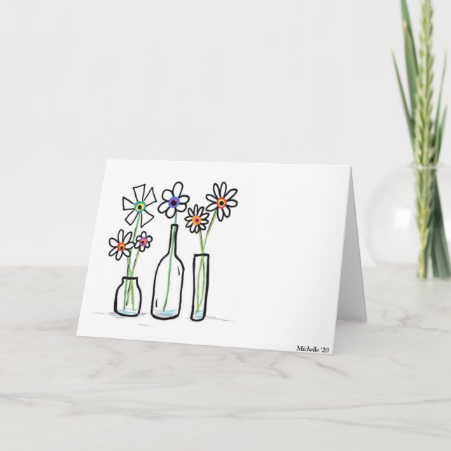 Bara blommor kort (Framsida)