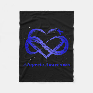 Bära Blue for Alopecia Awareness Warrior Fleecefilt