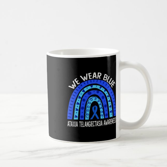 Bära Blue Rainbow for Ataxi Telangiectasia Awaren Kaffemugg (Höger)