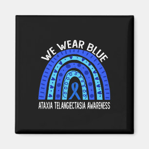 Bära Blue Rainbow for Ataxi Telangiectasia Awaren Magnet
