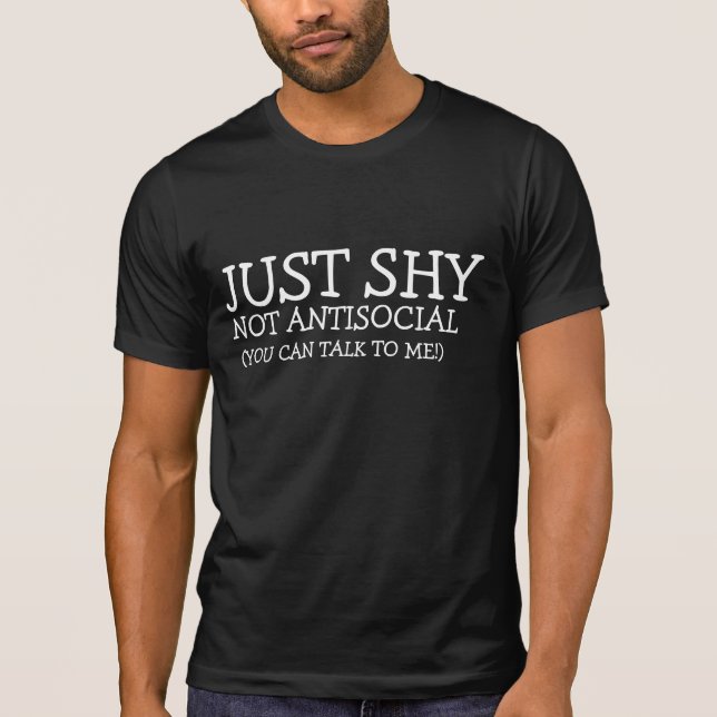 Bara blyg t shirt (Framsida)