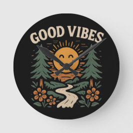 Bara bra Vibes! Rund Klocka