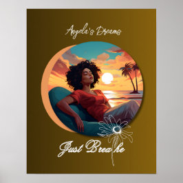 Bara Breathe African American Poster