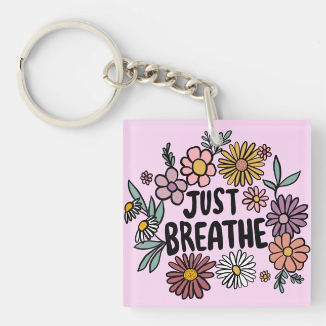 BARA BREATHE Blommigt Cute Daisy Hand Drawn (Framsidan)