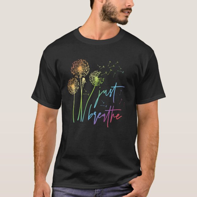 Bara Breathe Dandelion Christian T Shirt (Framsida)