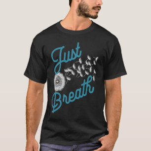 Bara Breathe Dandelion Wildblomens botaniska natur T Shirt