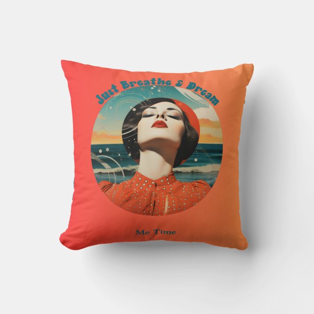 Bara Breathe & Dream Retro Me Time Kudde (Framsida)