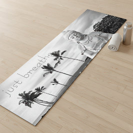 Bara Breathe Hawaii Buddha Bold Black White Photo