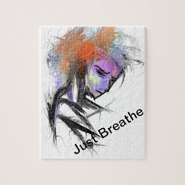 Bara Breathe Jigszle Puzzle Pussel (Vertikal)