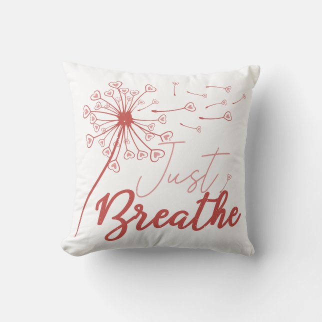 Bara Breathe Kärlek Kudde (Framsida)