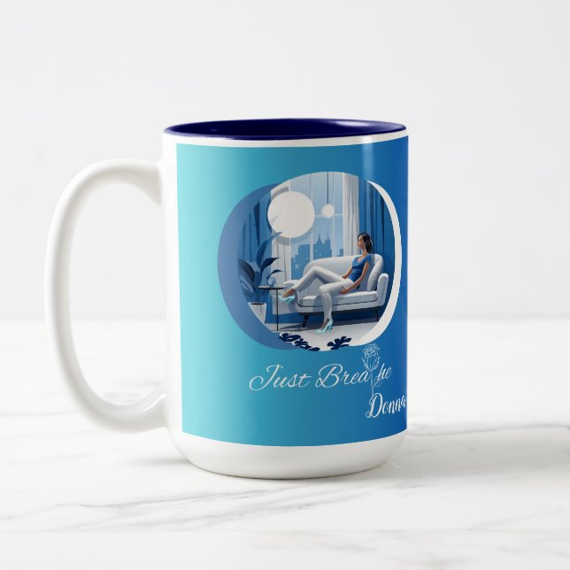 Bara Breathe Self Care mugg (Vänster)