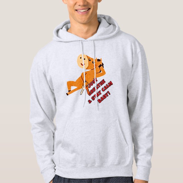 BARA BREATHE & STAY LUGN BABY! HOODIE (Framsida)