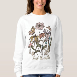 Bara Breathe-Wildblomma-Yoga-Nature-Cute T Shirt