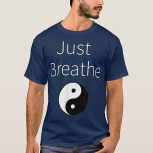 Bara Breathe Yin Yang Andlig Yoga Workout T Shirt