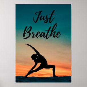 Bara Breathe - Yoga Poster