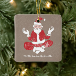 Bara Breathe Yoga Santa Julgransprydnad Keramik