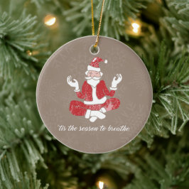 Bara Breathe Yoga Santa Julgransprydnad Keramik