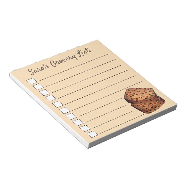 Bara Brith Welsh Speckled Bread Fruit Loaf UK Food Anteckningsblock (Vinklad)