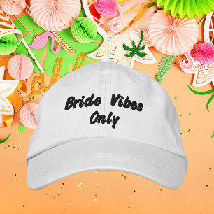 Bara Brudvibbar,Brud, Systerfest Bröllop Broderad Keps