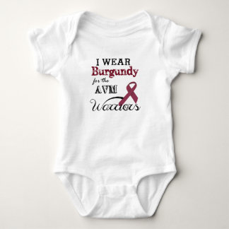 Bära Burgundy för rankan för AVM-krigarebaby Tröja
