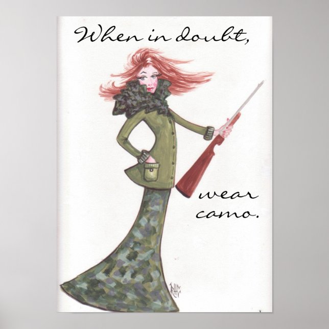 Bära Camo-Poster Poster (Framsidan)