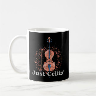 Bara Cellin Cello Player Musician Cellist Cello Kaffemugg
