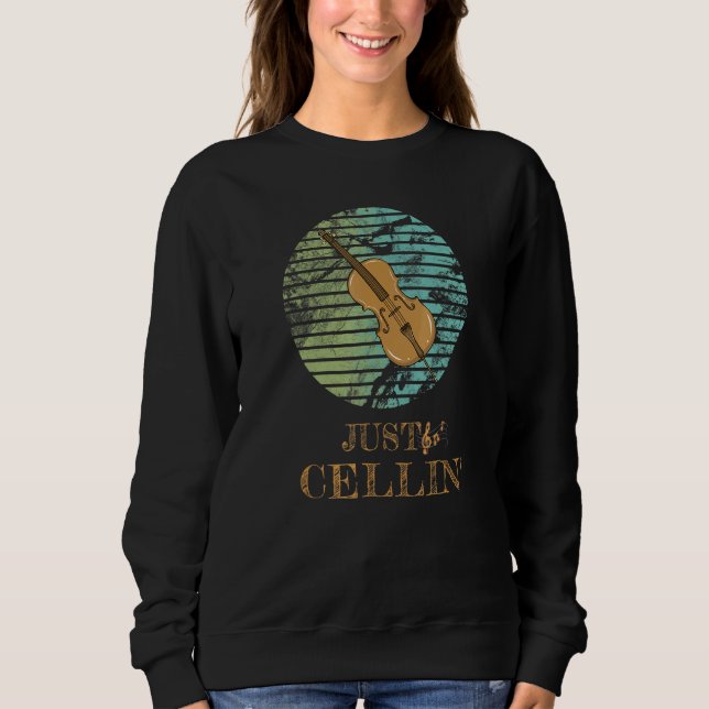 Bara Cellin Musician Cello T Shirt (Framsida)