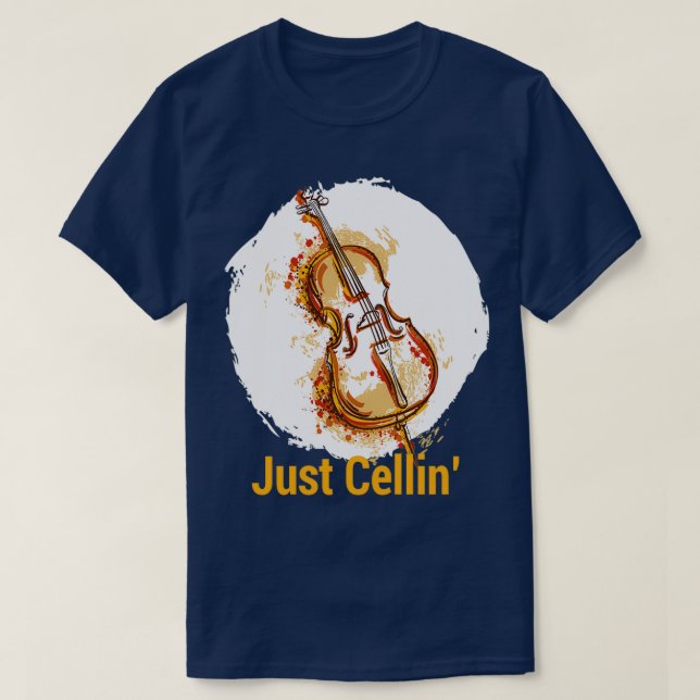 Bara Cellin Violin MusicianTShirt T Shirt (Design framsida)