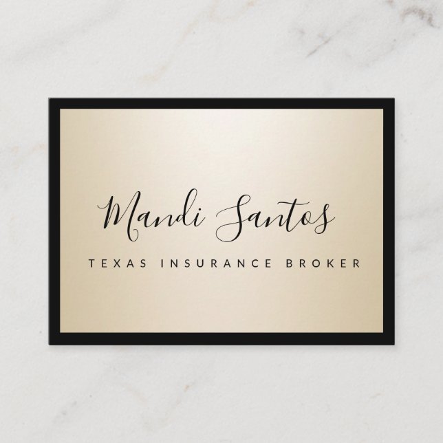 BARA CHAMPAGNE VISITKORT (Framsida)