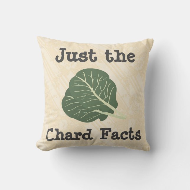Bara Chard Facts Dekorativ kudde (Framsida)