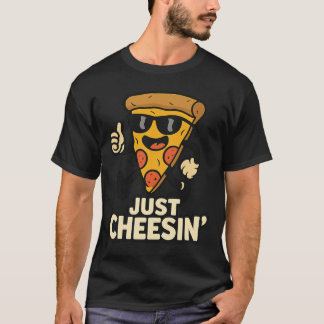 Bara Cheesin'Funny Pizza Keychain - Cute Gift T Shirt