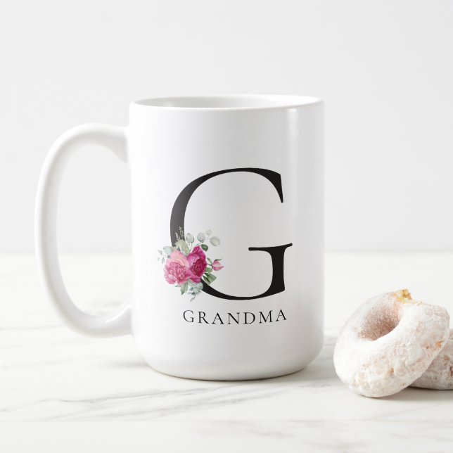 Bara Chic Sweet Peonies Grandma 15oz Coffee Mugg (Med munk)