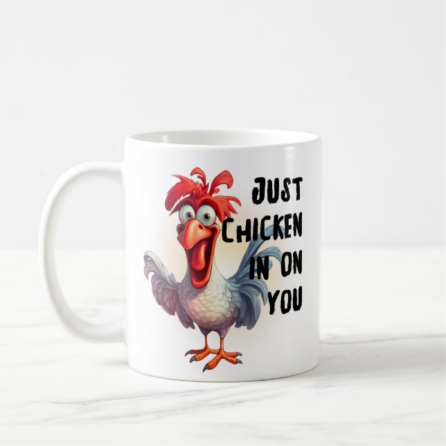 Bara Chicken på dig Kaffemugg (Vänster)