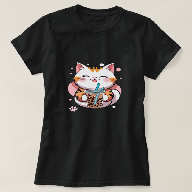 Bara Chill Cat T-Shirt - relaxera Cat Lover Graphi (Design framsida)