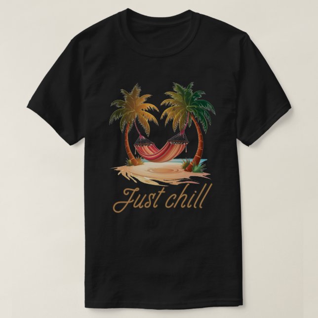 Bara Chill Hammock, sommaruppehåll T Shirt (Design framsida)