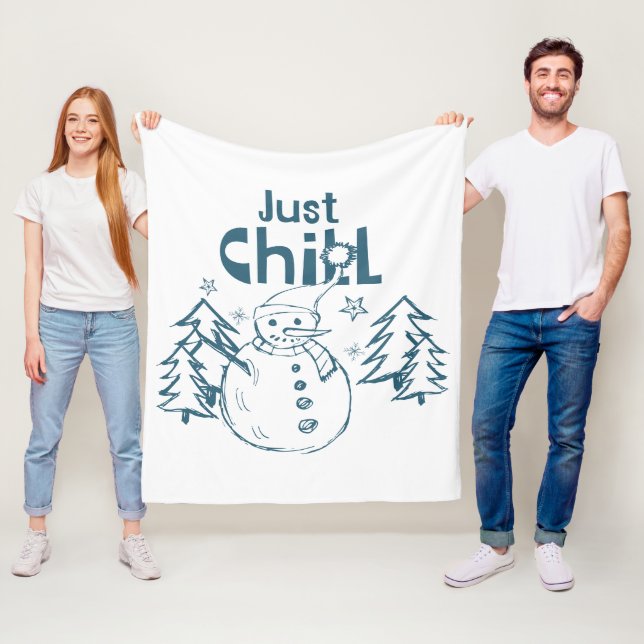 Bara Chilla Lekfull Jul Fleecefilt (På plats)