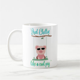 bara chillar - gris citat kaffemugg