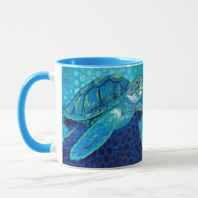 Bara Chilliin Blue Turtle Mugg (Vänster)